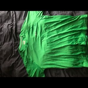 Under Armour green tee shirt